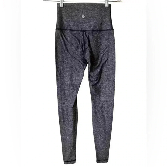 Lululemon High Waisted Heathered Gray Leggings - Picture 2 of 5